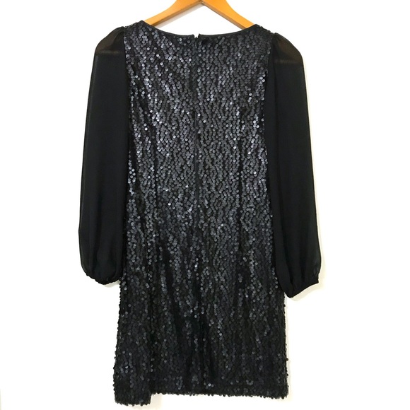 Eliza J Black Sequin Dress - Picture 5 of 7